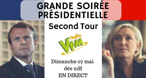 Soirée Présidentielle Second Tour sur VFM