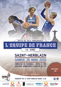 L'équipe de France féminine d'handibasket s'invite à Saint-Herblain
