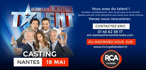 L'émission La France a un incroyable talent débarque à Nantes !