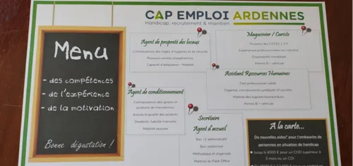Ardennes : Cap Emploi imprime des CV sur des sets de table de...