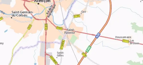 Moto percutée à Saint-Paterne : la victime évacuée à Caen