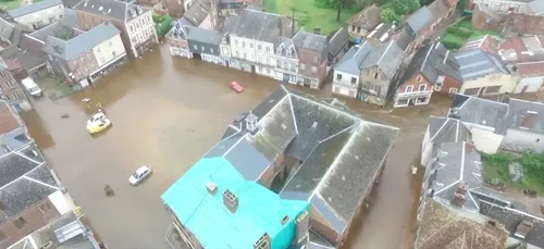 Le Sap : Les gendarmes filment l'inondation avec un drone