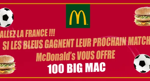 100 Big Mac à  gagner chez McDonald's