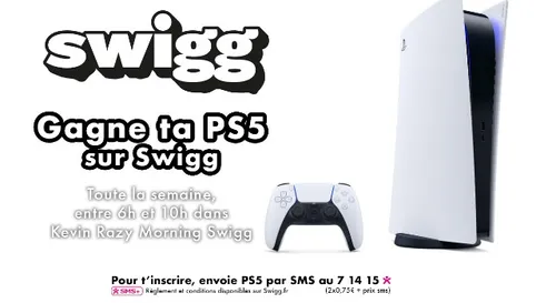 Gagne ta PlayStation 5 dans le Kevin Razy Morning Swigg