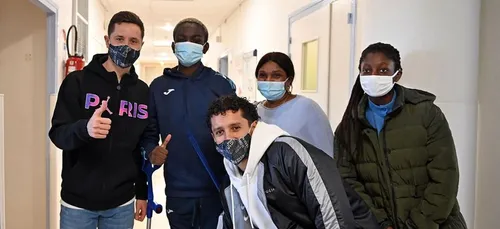 PSG : Marquinhos et Ander Herrera au chevet d'enfants hospitalisés