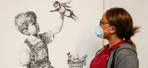 Une œuvre de Banksy en hommage aux soignants mise aux enchères