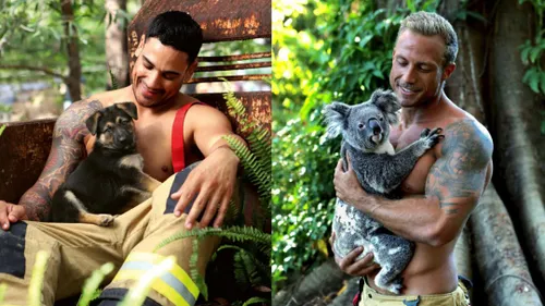 Les pompiers Australiens posent avec des chatons mais pas que !