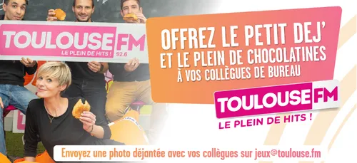TOULOUSE FM OFFRE LE PETIT DEJ' À VOS COLLÈGUES !