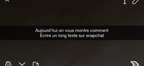 (Video) Comment écrire plus d'une ligne sur Snapchat