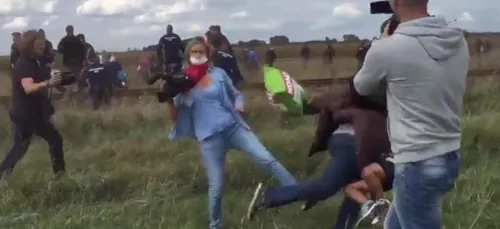 (Vidéo) Une journaliste hongroise filmée en train de balayer des...