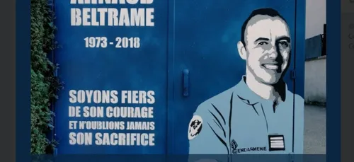 Dans les Yvelines, un street-artiste rend hommage au gendarme...