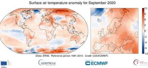 Record : Septembre 2020, le plus chaud jamais enregistré dans le monde