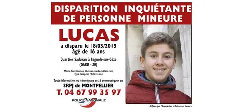 Ado disparu en 2015 : le corps de Lucas Tronche retrouvé ?