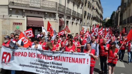 Manque de moyens en EHPAD : manif régionale à Nantes