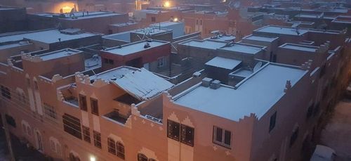 (Photos) Maroc: il a neigé à Ouarzazate!