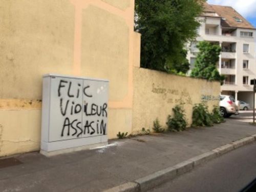 Tags haineux à Dijon le 27 mai : La préfecture communique.