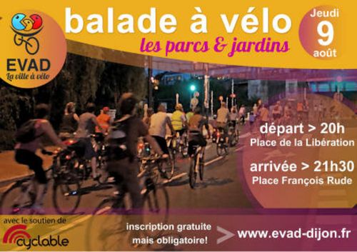 « Evad » et vous à vélo dans Dijon ce jeudi !