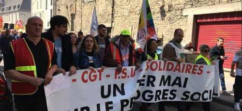Environ 2000 manifestants à Dijon pour le 1er mai