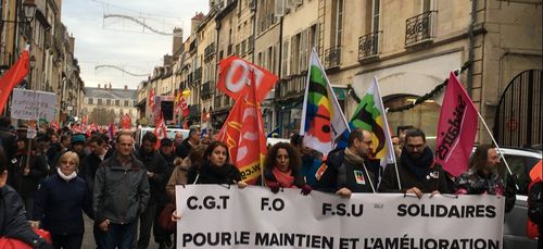 Une nouvelle manifestation à Dijon contre la réforme des retraites