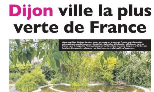 Dijon serait la ville la plus verte de France
