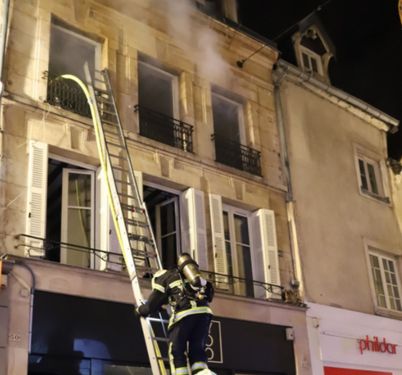 Incendie en plein centre-ville à Dijon
