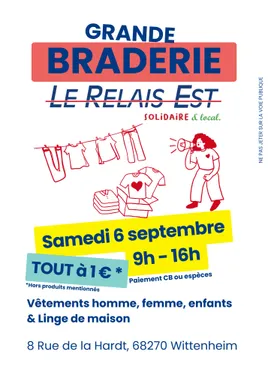 La Grande Braderie de rentrée du Relais Est