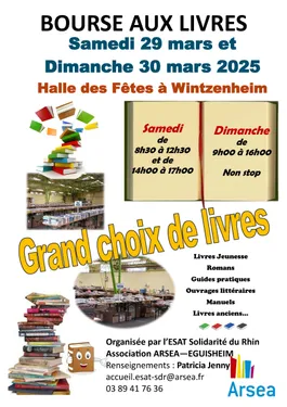 Bourses aux livres de l'ESAT Solidarité du Rhin