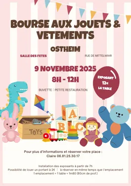 Bourse aux jouets et vêtements enfants