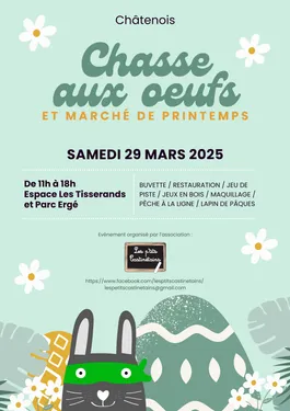 Chasse aux œufs et marché de printemps