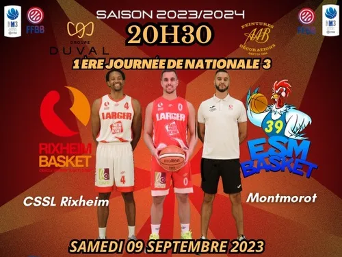 Basket NM3 : CSSL Rixheim / Montmorot