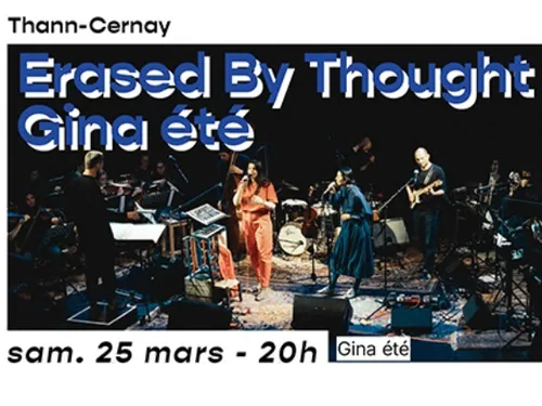 Gagnez 2 places pour le concert de GINA ETE - sam 25/03 au Relais Culturel de Thann
