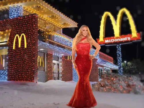 McDonalds proposera un menu de Noël avec Mariah Carey