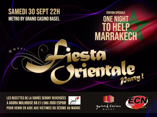 Fiesta Orientale Party ONE NIGHT TO HELP MARRAKECH