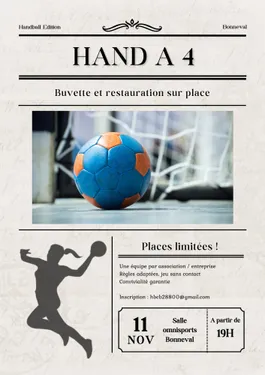 BONNEVAL - Tournoi de hand à 4