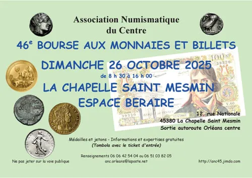 LA CHAPELLE-SAINT-MESMIN (45) - Bourse aux monnaies et billets