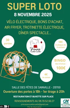 SAINVILLE - Loto de l'Association Princesse Couette Couette