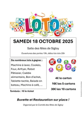 SIGLOY (45) - Loto du comité des fêtes