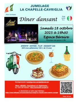 LA CHAPELLE-SAINT-MESMIN (45) - Dîner dansant italien