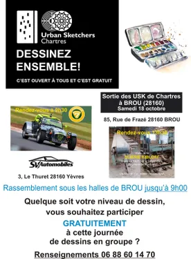 BROU - Les Urban Sketchers "croquent" à Brou