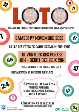 SAINT-GERMAIN-SUR-AVRE (27) - Loto des Sapeurs-Pompiers de...