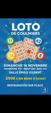 COULMIERS (45) - Loto du comité des fêtes