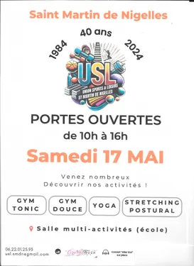 SAINT-MARTIN-DE-NIGELLES - Portes ouvertes de l'Union Sports et...