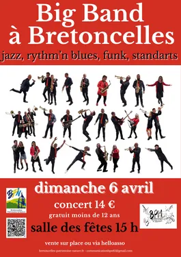 BRETONCELLES (61) - Concert du Big Band de Montgeron