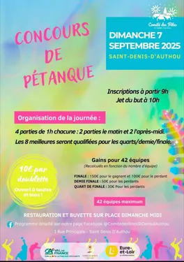 SAINT-DENIS-D'AUTHOU - Concours de pétanque