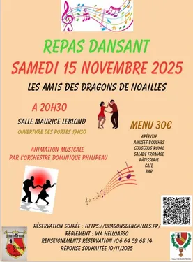 MAINTENON / PIERRES - Soirée repas dansant des Amis des Dragons de...