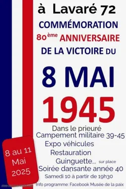 LAVARÉ (72) - 80ème anniversaire de la fin de la Seconde Guerre...