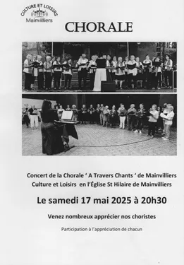 MAINVILLIERS - Concert de la chorale de l'association MCL