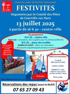 COURVILLE-SUR-EURE - Fête Nationale : festivités du 13 juillet