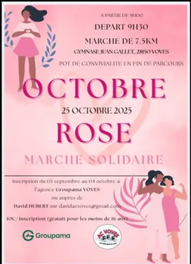 VOVES - Octobre rose : marche