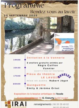 IRAI (61) - Journée européenne du Patrimoine et guinguette